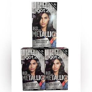 Got2b Metallics Permanent Hair Color M49 Smoky Violet 1 Application Pack of 3